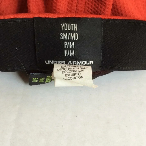 Under Armour Youth Red & Black Stretch Fit Cap - Picture 5 of 5
